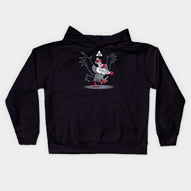 Duality (Dark) - Occult Masonic Kids Hoodie by Nemons